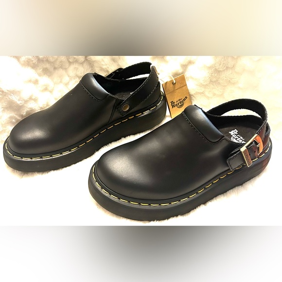 NEW…Dr. Martens Leather Unisex sling back mule wms sz.7 men’s sz.6 - Picture 2 of 11